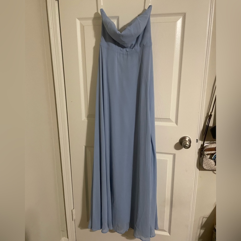 Beautiful Blue Gown with Slit